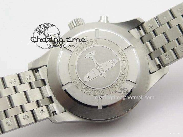 MIROTIME 0118 Pilot Chrono SS IW387809 ZF 1:1 Best Edition Silver Dial On SS Bracelet A Trendsetting 7327